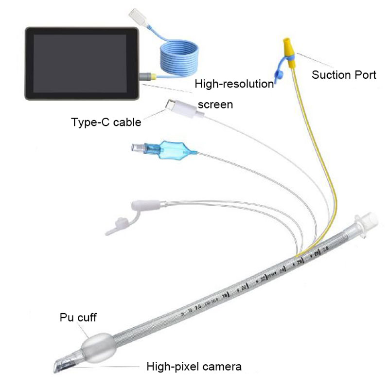 Reinforced Endotracheal Tube with Suction Port